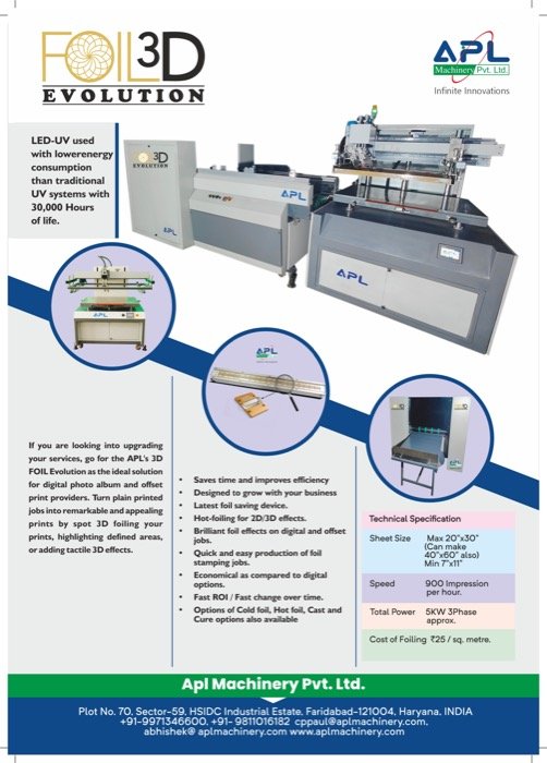 3D Foiling brochure cover
