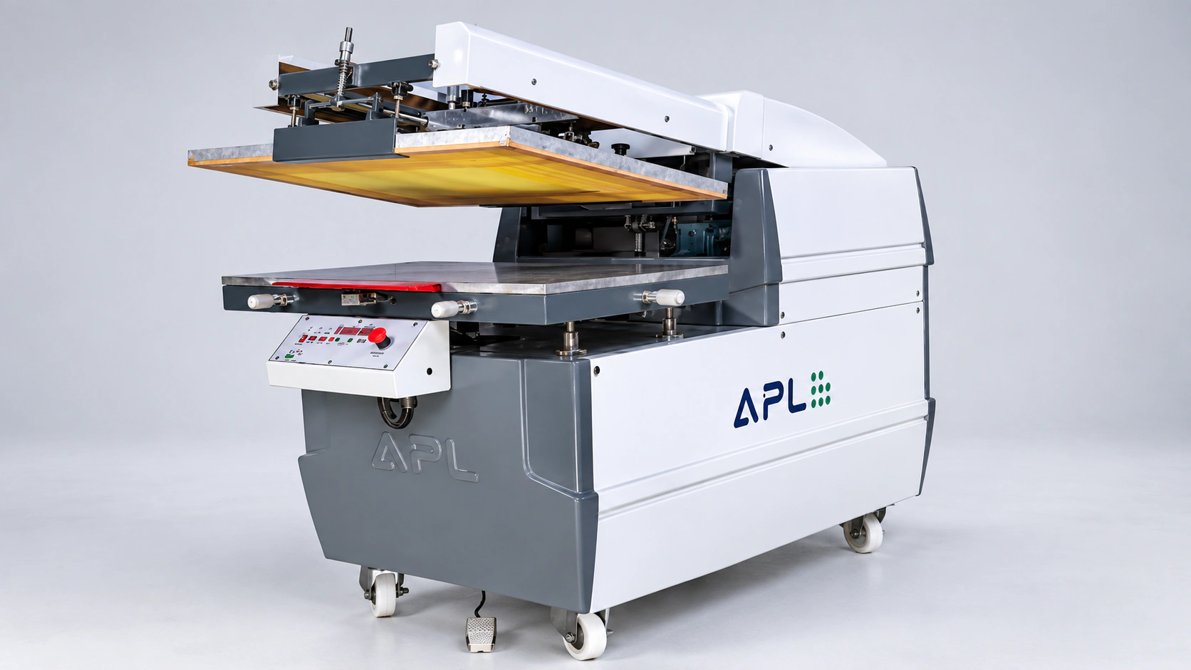 Clamshell Flat Screen Printer — Machine view
