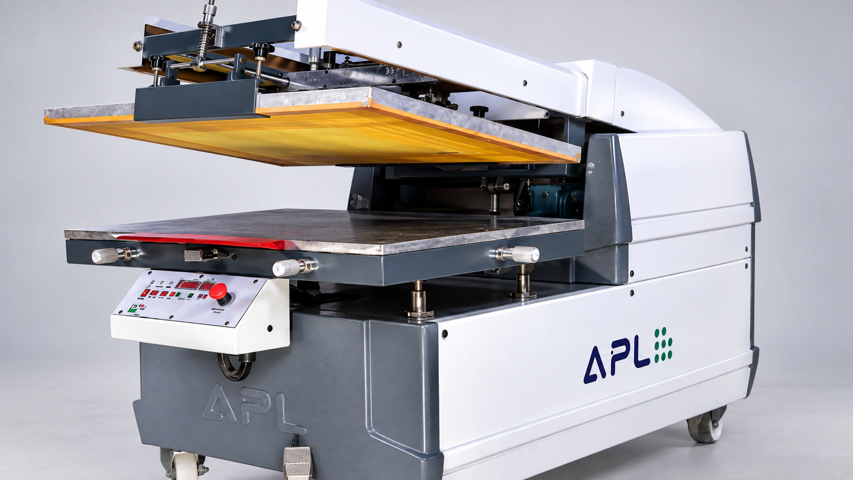 Clamshell Flat Screen Printer — detail visualization