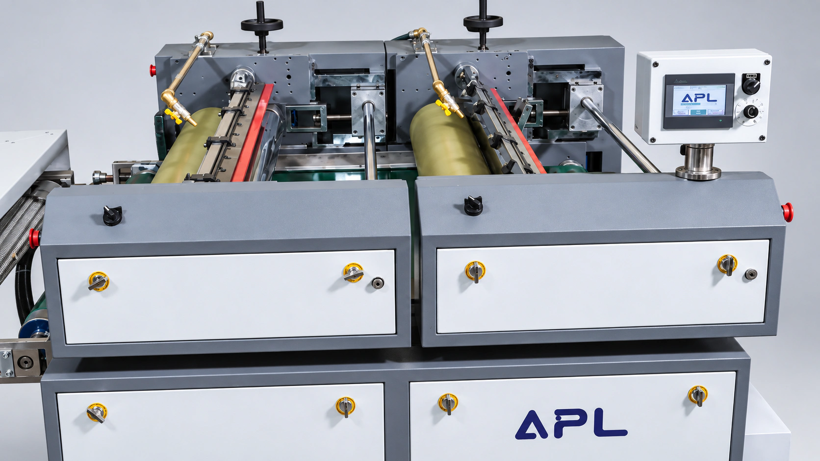 Double Station Roller Coater — detail visualization