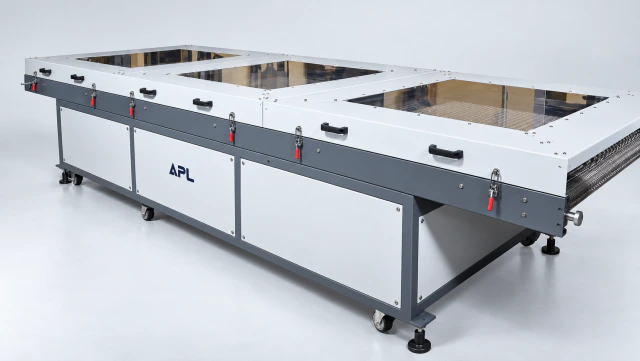 Flash-off Conveyor — studio visualization