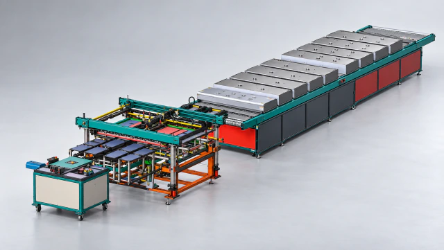 Pillar Screen Printing Machine — studio visualization
