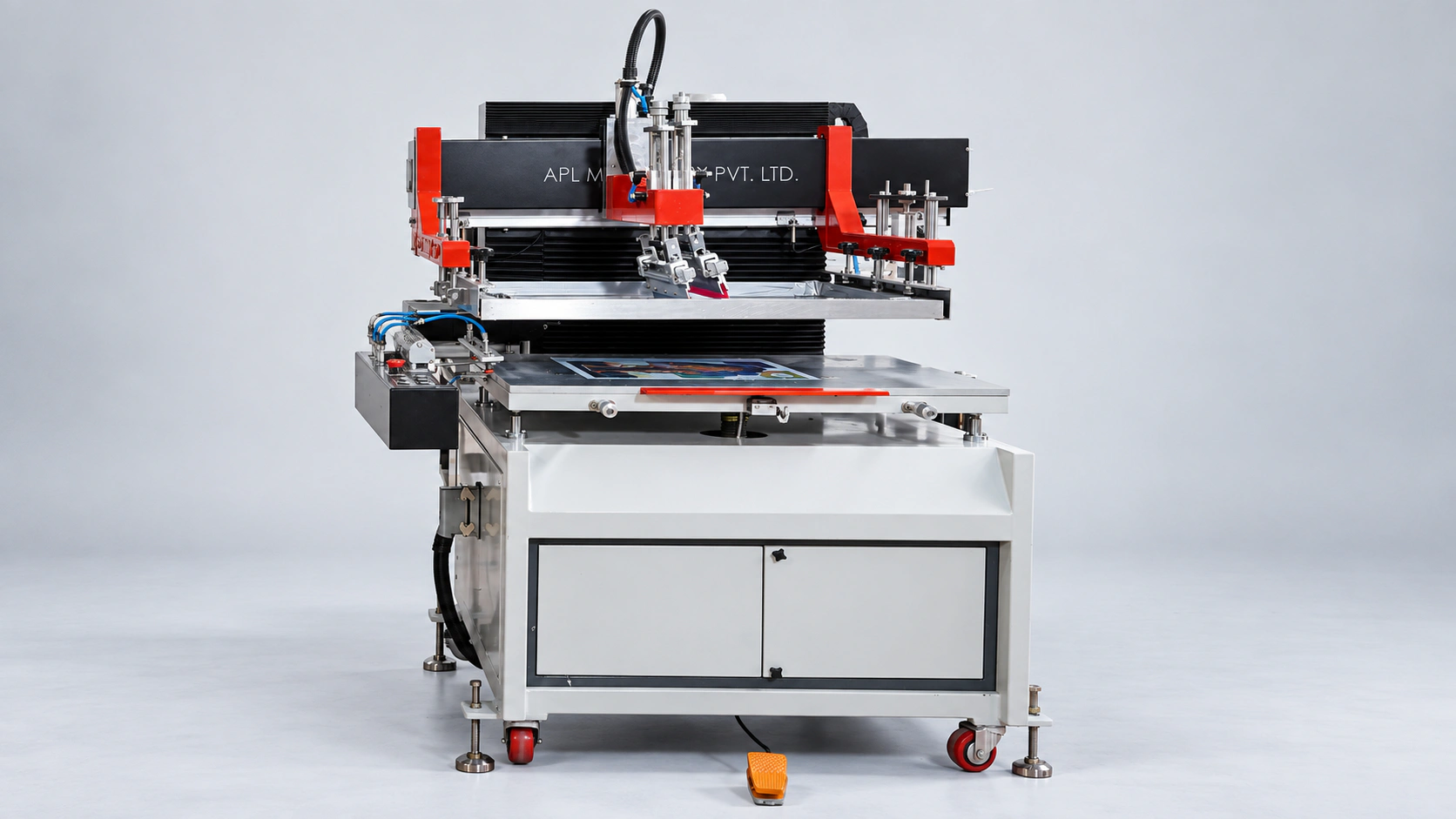 Semi Automatic Flat Screen Printer — Machine view