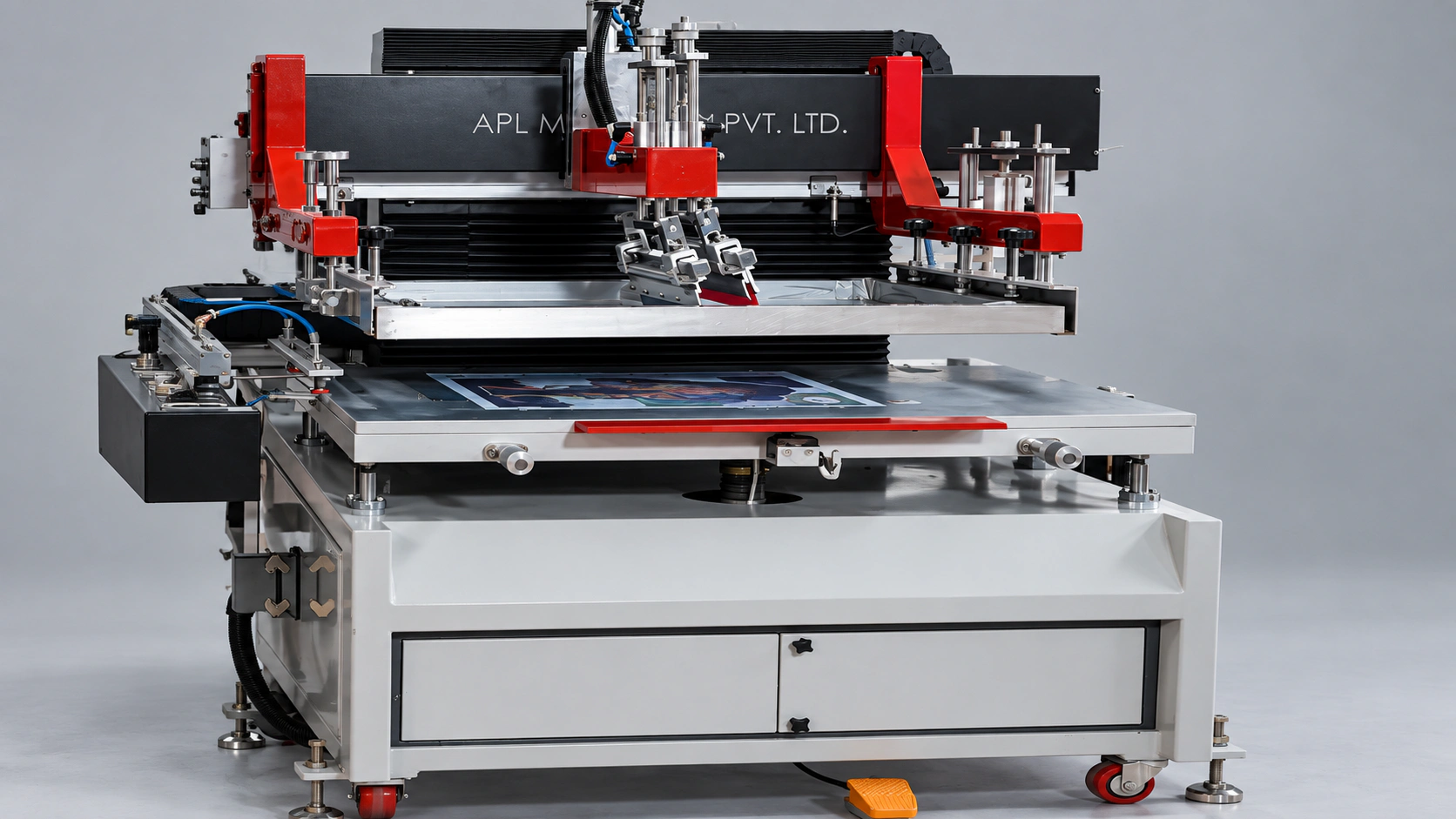 Semi Automatic Flat Screen Printer — detail visualization
