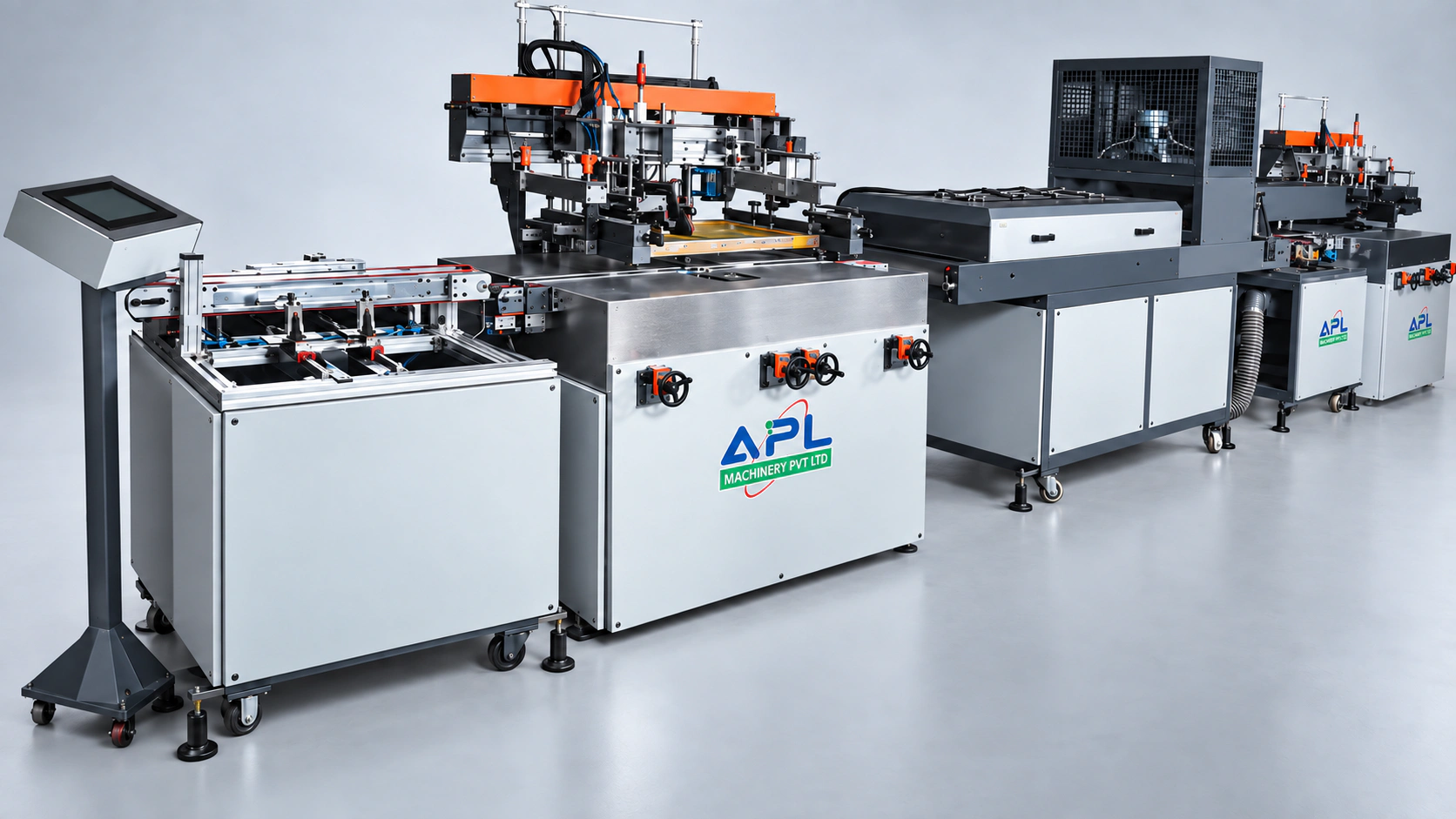 Two Colour Glass Printing Line — detail visualization